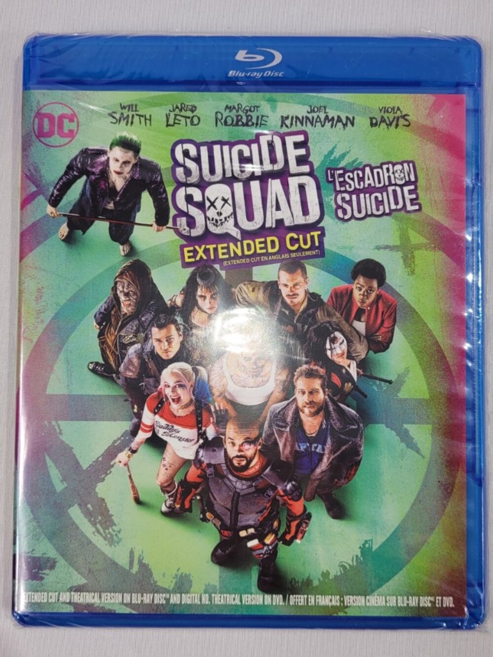 Blu-Ray DVD DC Comics 2016 Suicide Squad Justice league Movie